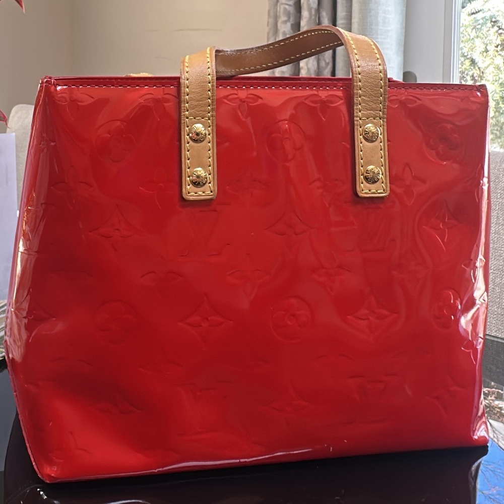 Louis Vuitton Mini Red Vernis Tote Bag
